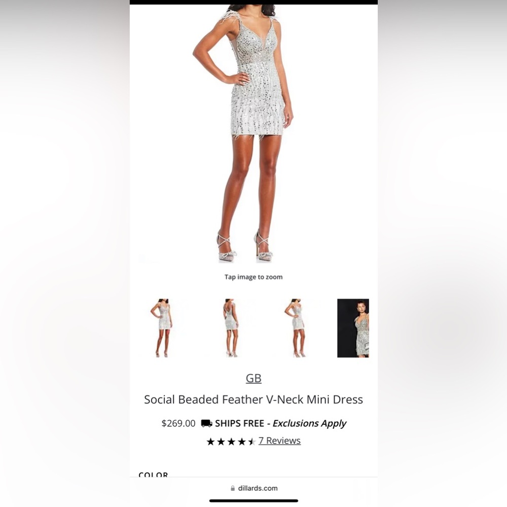 GB Sequin Beaded Dress